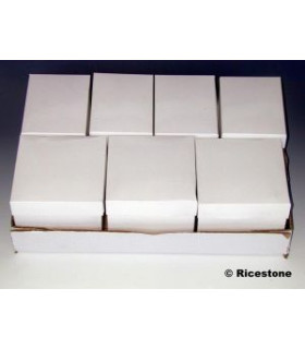 1) 10x Boites carton - Couvercle cloche emboîtable..